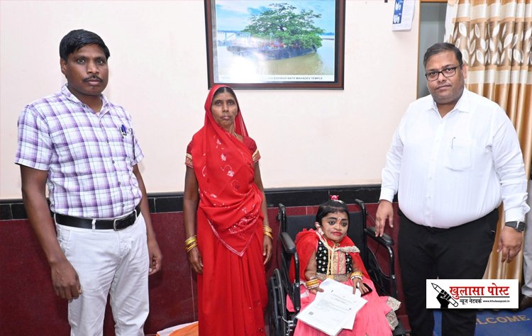 दिव्यांग संतेाषी की खुशी हुई दोगुनी