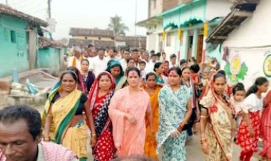नूरमती मांझी एवं नंदकुमारी राजपूत ने साहू समाज भवन निर्माण कार्य का किया भूमि पूजन, जिले भर के सभी पदाधिकारियों ने समाज सेवा करने की ली शपथ