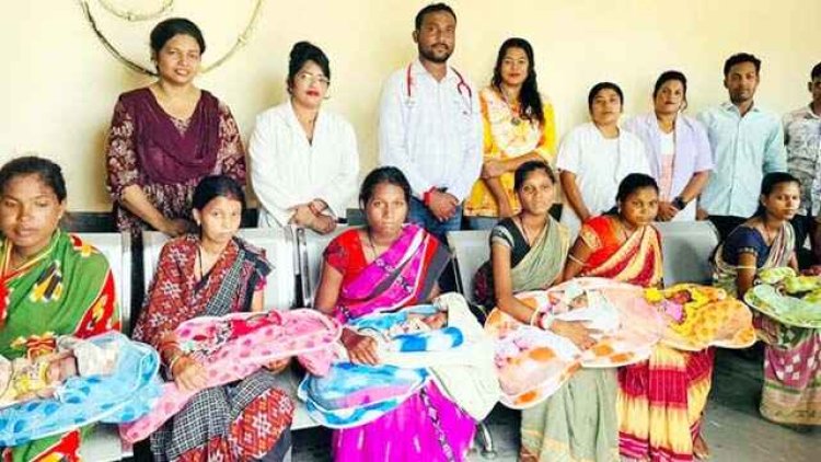सरकारी अस्पताल में आधा दर्जन बच्चों की गूंजी किलकारी, 15 घंटे के भीतर 6 महिलाओं की हुई कामयाब डिलीवरी सभी नवजात बच्चे स्वस्थ