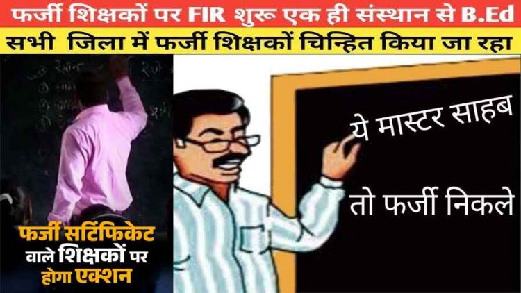 गलत सर्टिफिकेट पर कई साल से पढ़ा रहे फर्जी शिक्षक, शिक्षिका की नियुक्ति आखिरकार जाली करार, जांच के बाद जेडी ने की कार्यवाही की अनुशंसा