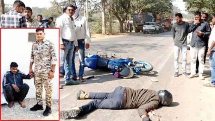 ओवरटेक करने के चक्कर में हुई मौत, मृतक की बाइक से मिला गांजा, तस्करी के खिलाफ पुलिस का चल रहा अभियान, पकड़ाया तूफान