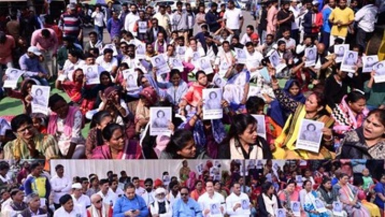 युवती की संदिग्ध हत्या निर्भया कांड से कम नहीं, महिलाओं संग कांग्रेसजनों ने किया चक्का जाम, बीजेपी शासन में सर्वप्रथम बहन, बेटियाँ असुरक्षित -विकास उपाध्याय