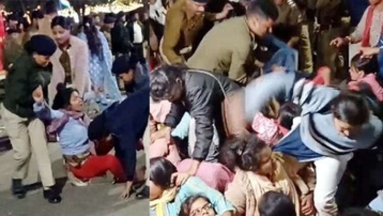 आधी रात बर्खास्त महिला शिक्षाकर्मियों को रोड पर घसीटा, कपड़े फटे, खून से हुई लतपथ, घायलों को इलाज के लिए अस्पताल में कराया गया भर्ती