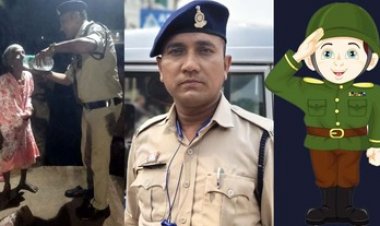 रायपुर के जवान देवेंद्र साहू ने पेश की इंसानियत की मिसाल, सामने आई बुजुर्ग महिला की सेवा करते दिल को छू जाने वाली तस्वीर