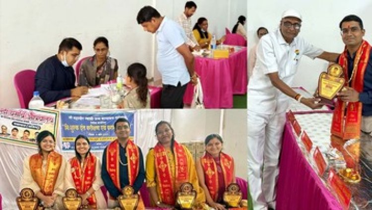 नवापारा राजिम में नि:शुल्क दंत परीक्षण एवं परामर्श शिविर संपन्न, मरीजों की मुफ्त में की गई मधुमेह एवं रक्तचाप की जांच