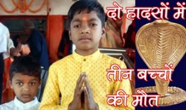 सांप के काटने से दो मासूम भाइयों की मौत, सदमे से मां की हालत बिगड़ी, इधर ट्रैक्टर ने बाइक सवार को मारी ठोकर, 8 साल की बच्ची की गई जान