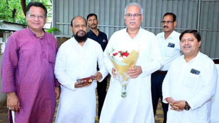 छत्तीसगढ़ राज्य हज कमेटी के नवनिर्वाचित अध्यक्ष मोहम्मद इमरान को छग के पूर्व मुख्यमंत्री भूपेश बघेल ने दी शुभकामनाएं