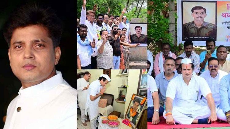 शहीद राजीव पांडेय की पुण्यतिथि पर कांग्रेसजनों का अधूरे निर्माण कार्य को लेकर मौन धरना, विश्विद्यालय में राजनीतिक कार्यक्रम क्यों -संजीव शुक्ला