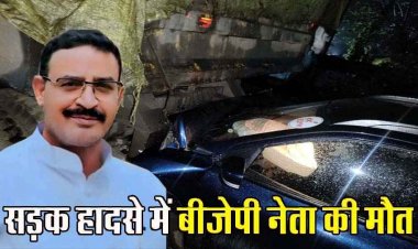 सड़क किनारे खड़े ट्रेलर से टकराई तेज रफ़्तार मारुति सुजुकी, भाजपा नेता की मौके पर ही दर्दनाक मौत, साथी घायल, परिवार पर टूटा दुखों का पहाड़