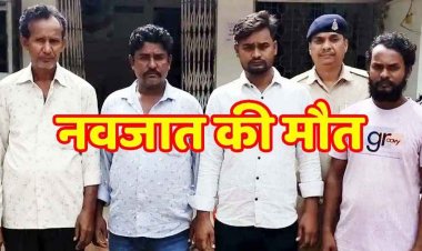 इंसानियत हुई शर्मसार, पेट पर लात मारने से गर्भ में नवजात शिशु की मौत, पुलिस ने चार आरोपियों को गिरफ्तार कर भेजा जेल