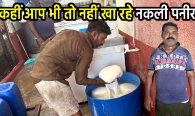 रक्षाबंधन से पहले रायपुर में छापेमारी, बड़े होटलों और दुकानों में सप्लाई हो रही फैक्ट्री से नकली पनीर समेत कच्चा माल बरामद