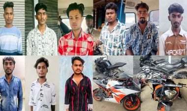 नवा रायपुर में चुनौती देने वाले बाइकर्स पर कसा रायपुर पुलिस का शिकंजा, मौत का स्टंट' करने वाले 9 बाइक राइडर गिरफ्तार, 7 मोटर साइकिल जब्त