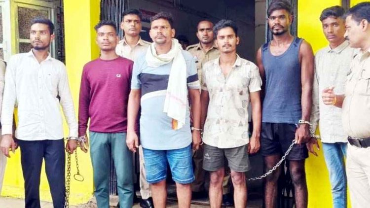 पुरानी रंजिश में युवक पर जानलेवा हमला हमला, चाकूबाजी के 3 नाबालिग समेत 9 आरोपी गिरफ्तार, चाकू, बेल्ट और डंडा जप्त