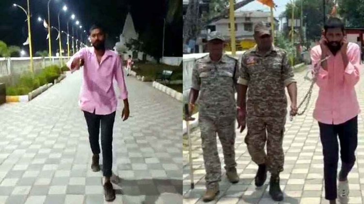 कानून की धज्जियां उड़ाते हुए युवक ने खुले आम गाली-गलौज कर निकाला चाकू, वीडियो वायरल, पुलिस ने निकाल दी भाईगिरी, बदमाश गिरफ्तार