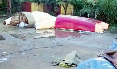 बारिश से रावण के गिरे पुतले, कार्यक्रम स्थल जलमग्न, सुधार कार्य में लगी समिति, दशहरा के पहले शराब दुकानों में रही भारी भीड़