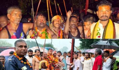 विजयादशमी पर हुआ भव्य रावण दहन, बरसात के बीच छाता थामे पहुंचे हजारों लोग, दशहरा उत्सव कार्यक्रम में शामिल हुए राज्यपाल और CM