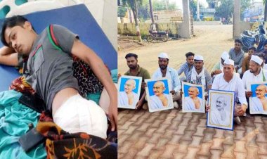 थाना प्रभारी पर बर्बरता का आरोप, लात मारने से आदिवासी युवक के कूल्हे में फूटी शराब की बोतल, घायल का इलाज जारी, कार्यवाही की मांग