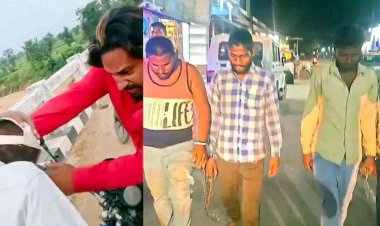 वायरल वीडियो से खुला लूटपाट गैंग का राज, अजनबी बाइक सवारों से लूट, पुलिस ने 4 आरोपियों को गिरफ्तार कर निकाला जुलूस