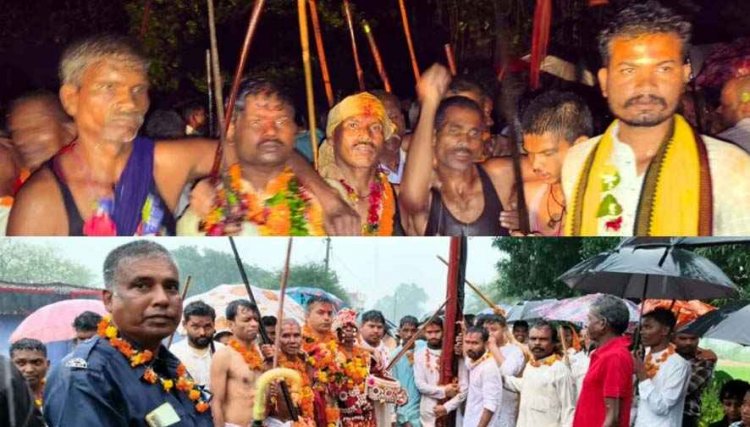विजयादशमी पर हुआ भव्य रावण दहन, बरसात के बीच छाता थामे पहुंचे हजारों लोग, दशहरा उत्सव कार्यक्रम में शामिल हुए राज्यपाल और CM