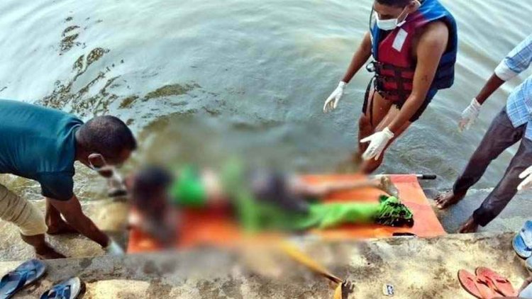 तालाब में तैरती मिला महिला का शव, गले में बंधी मिली ईंट, एक दिन पहले पति-पत्नी का हुआ झगड़ा, हत्या की आशंका, जांच में जुटी पुलिस