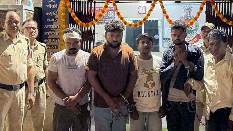 सूर्या मॉल में सिनेमा देखने गई महिला से छेड़छाड़ फिर बदमाशों ने की पुलिस के साथ मारपीट, पांच आरोपी गिरफ्तार होकर पहुंचे जेल