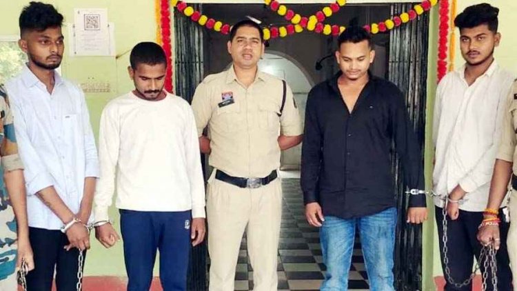 शहर के बीच सड़क पर फटाके फोड़कर शान दिखाना पड़ा भारी, पुलिस ने चार उपद्रवियों को किया गिरफ्तार, बाकी आरोपियों की तलाश जारी