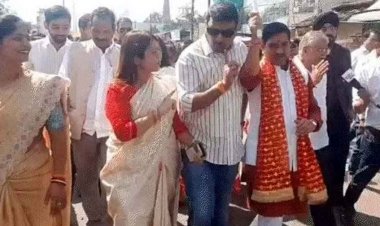 केंद्रीय मंत्री के सामने भिड़े MLA सुशांत शुक्ला और प्रदेश मंत्री हर्षिता पांडेय, यूनिटी मार्च में फर्स्ट लाइन में चलने को लेकर विवाद