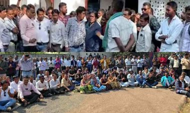 कंट्रोल रुम के बाहर धरने पर बैठे 300 कर्मचारी, आंदोलन से पहले हिरासत में सहकारी समिति के चार पदाधिकारी, सरकार के खिलाफ नारेबाजी