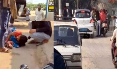 इंस्पेक्टर की कार ने बाइक सवार और महिला को मारी टक्कर, घायल हालत में अस्पताल में भर्ती, हादसे के बाद भागा तो लोगों ने पीछा कर पकड़ा