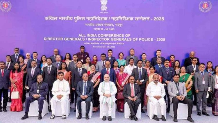 गृह अमित शाह ने छत्तीसगढ़ के रायपुर में तीन दिवसीय 60वीं DGP/IGP कॉफ्रेंस का  किया उद्घाटन, PM मोदी की अध्यक्षता में आयोजन