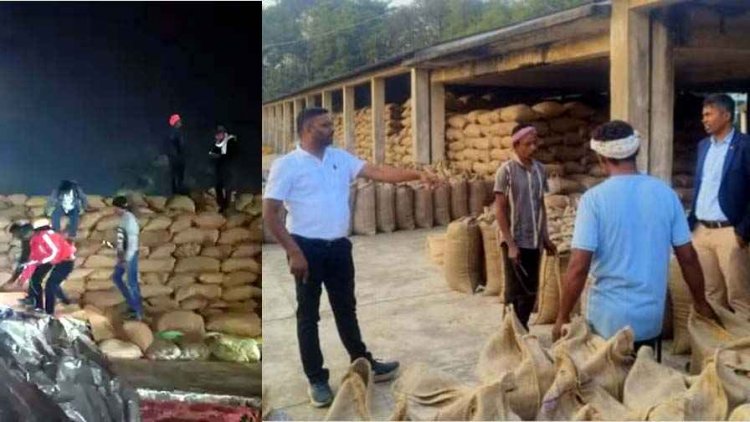 राईस मिल और धान खरीदी केंद्र में ही मारा छापा, अवैध धान जब्त, इधर खरीदी केंद्र के फड़ प्रभारी, बारदाना प्रभारी और चौकीदार पर कार्रवाई