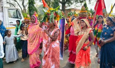 मरार पटेल समाज की परंपरा ने छेरछेरा पर्व को दिया नया रंग, सब्जियों से सजी आस्था की यात्रा, मां शाकंभरी के जयकारों से गूंजा गांव