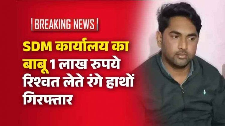 रिश्वत पर ACB का करारा वार, SDM कार्यालय के बाबू एक लाख की घूस लेते रंगे हाथों गिरफ्तार, शक होते ही घर के पीछे फेंकी रिश्वती रकम