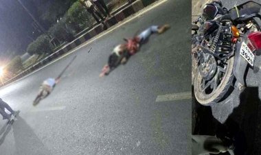 NH-53 पर भीषण हादसा, खड़े ट्रैक्टर से टकराकर गिरे बाइक सवार दो युवक, पीछे से आ रहे वाहन ने कुचला, दोनों की दर्दनाक मौत