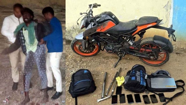 पुलिस और बदमाशों के बीच फायरिंग, बदमाश के पैर मे लगी गोली, रॉड-डंडा लेकर आतंक मचाने वाले नाबालिग समेत 8 आरोपी गिरफ्तार