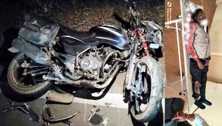 कुरुद में हाईवा की ठोकर से शादी समारोह से लौट रहे बाइक सवार की मौत, दो घायल, एक रायपुर रेफर, वाहन जब्त, आरोपी ड्राइवर फरार