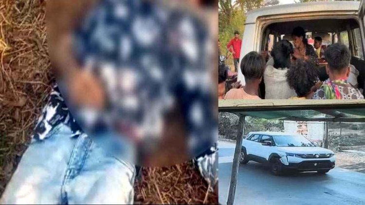 बिना नम्बर की कार ने बाइक सवार को मारी टक्कर, छठी कार्यक्रम में शामिल होने आए युवक की मौत, हादसा सीसीटीवी में कैद, आरोपी फरार