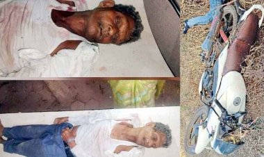 बेटी के विवाह का कार्ड बांटकर लौट रहे बुजुर्ग की सड़क हादसे में मौत, दो घायल, इधर सडक़ पर बिखरी गिट्टी से फिसलकर गड्ढे में गिरी बाइक, युवक की गई जान