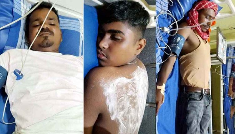 रामनवमी जुलूस के दौरान बड़ा हादसा, 132 केवी हाईटेंशन तार की चपेट में आया धार्मिक ध्वज, झुलसे 7 श्रद्धालु, अस्पताल में भर्ती, इलाज जारी, किया रेफर