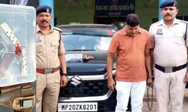 किराना व्यापारी से चोरी का चावल खरीदने का आरोप लगाकर पिस्टल की नोक पर 50 हजार रुपये वसूली, एक्स सर्विस मैन जितेंद्र को पुलिस ने किया गिरफ्तार