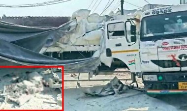 NH-30 पर दर्दनाक हादसा, तेज रफ्तार ट्रेलर ने ट्रक को मारी जोरदार टक्कर, ड्राइवर की मौके पर ही मौत, नेशनल हाईवे पर लगा लंबा जाम