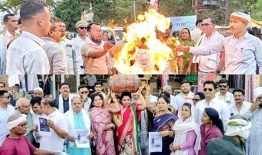 गैस सिलेंडर के दामों में बढ़ोतरी से देश की आम जनता परेशान, विरोध में ब्लाॅक कांग्रेस ने किया मैनपुर और धमतरी में उग्र प्रदर्शन,  प्रधानमंत्री का पुतला दहन