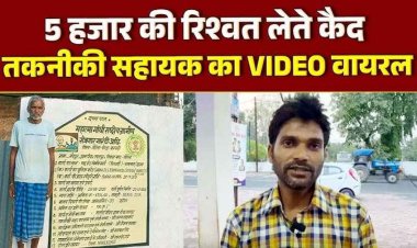 जनपद पंचायत में घूसकांड, तकनीकी सहायक ने पशु शेड मूल्यांकन के नाम पर मांगी रिश्वत! पैसे लेते कैमरे में हुआ कैद, वीडियो जमकर वायरल