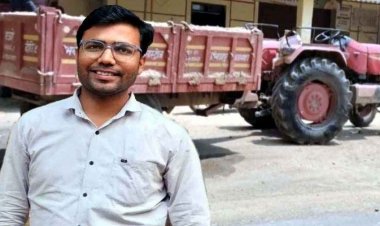 रेत लोड ट्रैक्टर ने बाइक सवार युवा इंजीनियर को मारी जोरदार टक्कर, देखते ही SDM ने पहुंचाया अस्पताल, मनरेगा तकनीकी सहायक की मौत