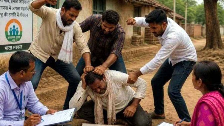 जनगणना दल पर फिर हमला, कोटवार की बेरहमी से पिटाई, सरपंच पति ने बेटे और भतीजे के साथ मिलकर मचाया कोहराम, जांच में जुटी पुलिस