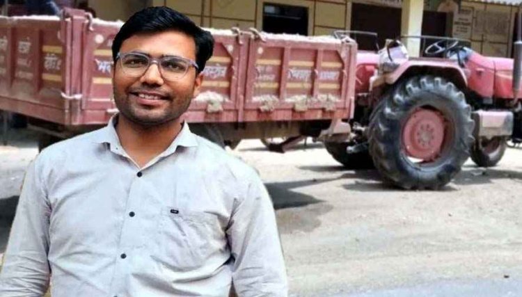 रेत लोड ट्रैक्टर ने बाइक सवार युवा इंजीनियर को मारी जोरदार टक्कर, देखते ही SDM ने पहुंचाया अस्पताल, मनरेगा तकनीकी सहायक की मौत