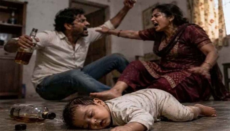 शराब के नशे में झगड़ते रहे माता-पिता, पति-पत्नी की लड़ाई में 3 माह के मासूम की चली गई जान, इलाके में शोक और आक्रोश का माहौल, जांच में जुटी पुलिस