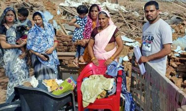 तर्री में 40 साल से काबिज पंच के घर पर चला बुलडोजर, पीड़ित परिवार का आरोप- बिना नोटिस की कार्रवाई, उच्चाधिकारियो से लगाई इंसाफ की गुहार