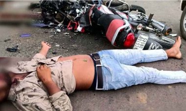 दर्दनाक सड़क हादसा, दो बाइकों की आमने-सामने जोरदार टक्कर, 30 वर्षीय युवक की मौके पर मौत, दूसरा गंभीर, मची अफरा-तफरी