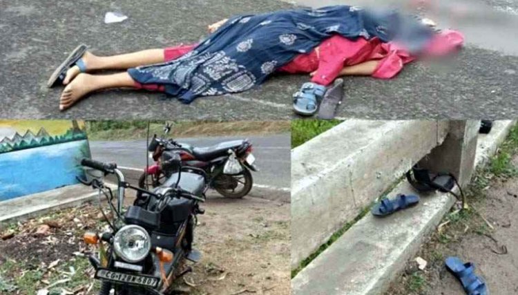 तेज रफ्तार ट्रक ने बाइक को मारी जोरदार ठोकर, परीक्षा देने जा रही छात्रा की सड़क हादसे में मौत, पिता गंभीर, टक्कर मारकर आरोपी वाहन समेत फरार